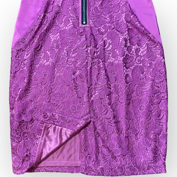 Jax Satin & Lace Sleeveless Semi-Formal Fitted Dress Size 12 - Picture 8 of 15